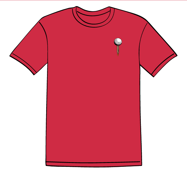 The 'Gone Golfin' Classic Red Tee