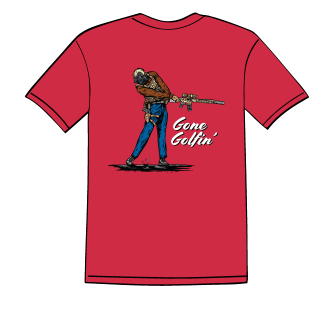 The 'Gone Golfin' Classic Red Tee